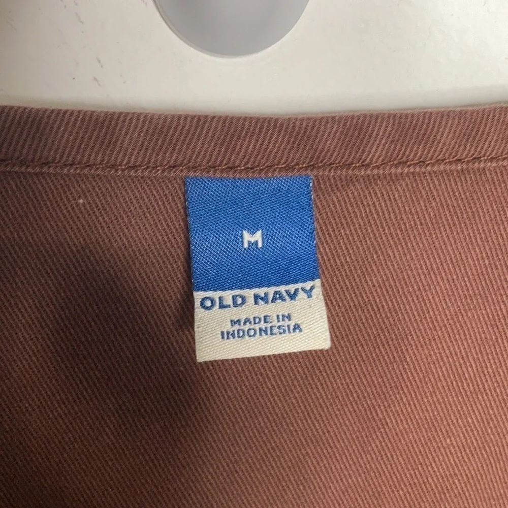 Vintage style old navy crewneck‎ jumpsuit brown size medium
